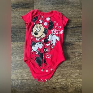 Disney Minnie Mouse Red Bodysuit